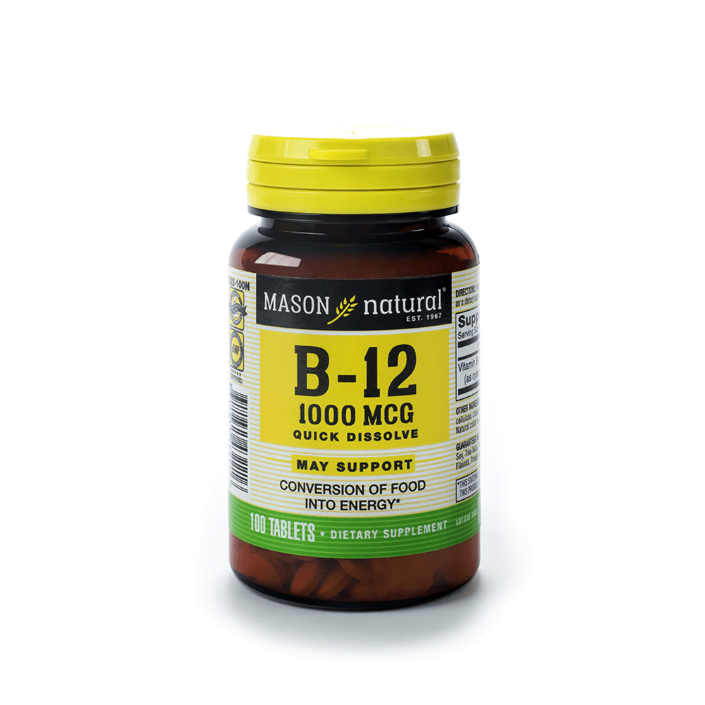 Vitamina B12 - 1000 Mcg Sublingual Mason Natural 100 Tabletas | plazaVea - Supermercado vitamina b12 forte