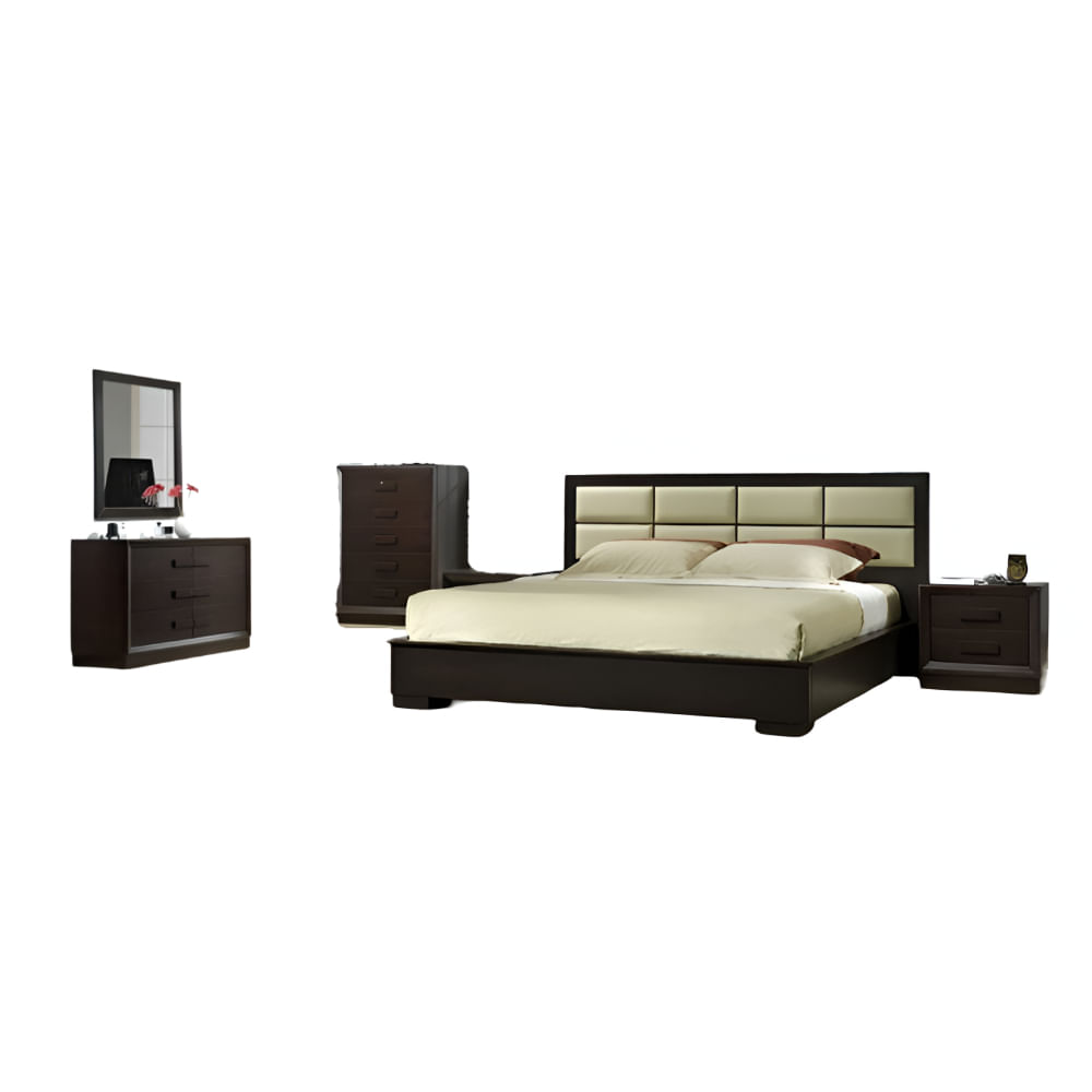 Dormitorio Queen Fancci Comoda Aparador Velador H Y S