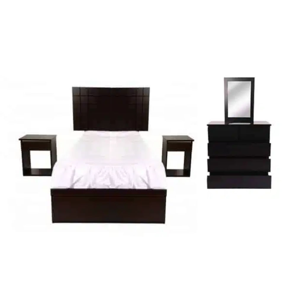 Dormitorio 1.5 Plz Doncella 2 Veladores Comoda H Y S