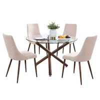Comedor 4 Sillas Kitiz Beige HogarySpacios