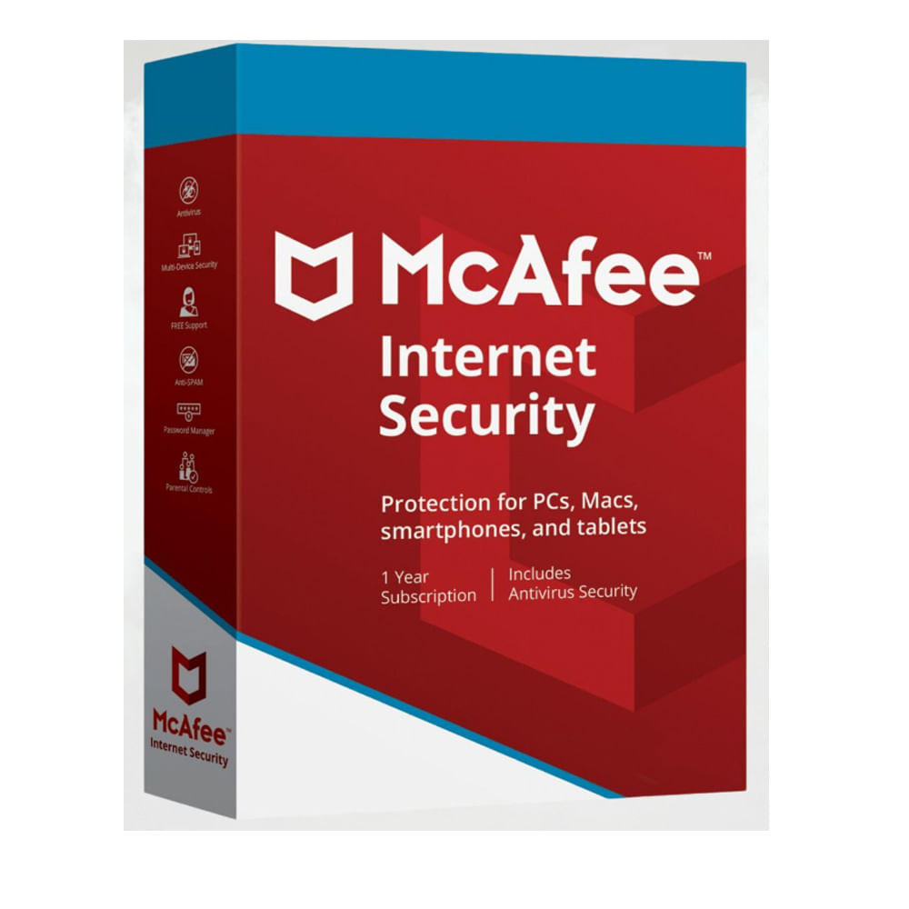 Mcafee Internet Security 5 PC -  12 meses