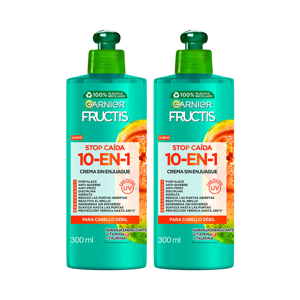 Pack Crema para Peinar FRUCTIS Crece Fuerte Frasco 300ml Paquete 2un