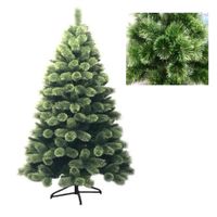 Árbol de Navidad Verde 180 cm Coposo con Piñas y Cerezas Decorativas