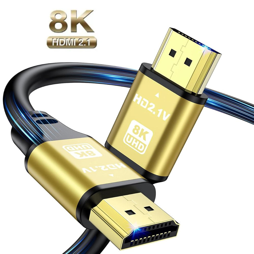 Cable Hdmi 8K 2.1 5 Metros 48gbps 60Hz 4k 120Hz ULTRA HD HDR PVC
