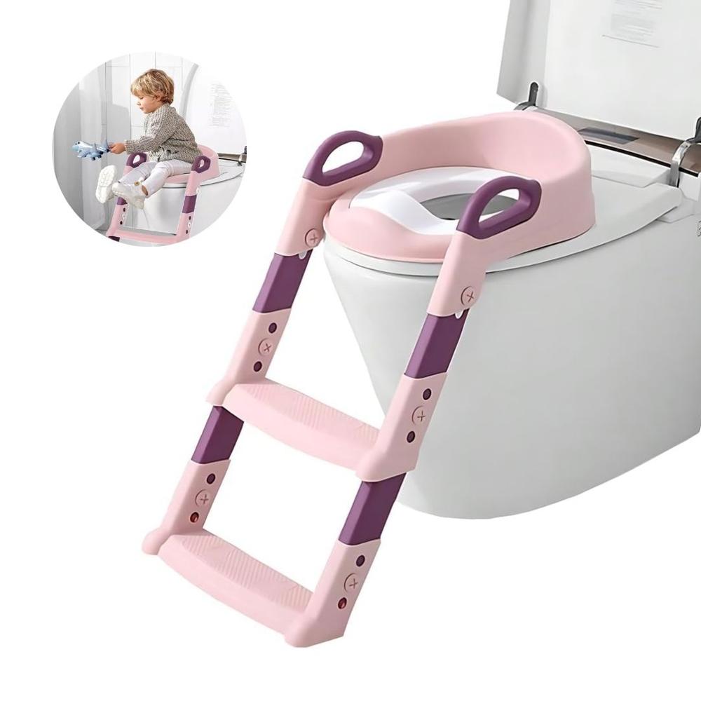 Escalera de Entrenamiento Infantil para Inodoro - Rosado