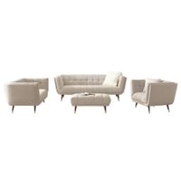 Sala 3 2 1 Banqueta Kael Beige Model