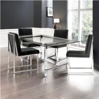 Comedor 4 Sillas Zurich Gris Claro CN