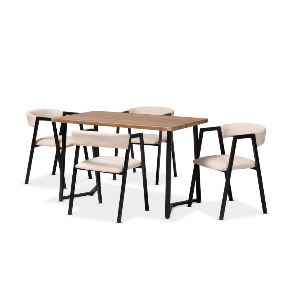 Comedor 4 Sillas Oporto Beige CN