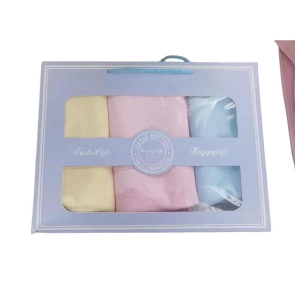 Toalla Facial de Latex Natural Paquete de 3