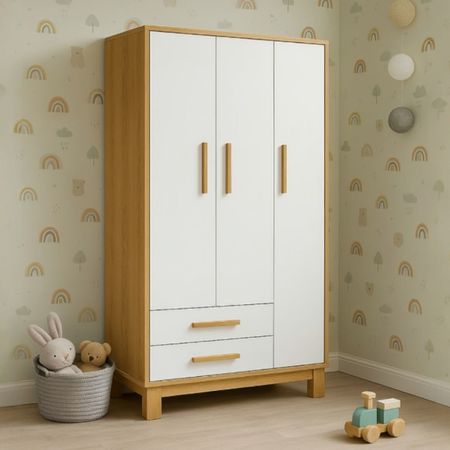 Ropero Nunu 3 Puertas 2 Cajones