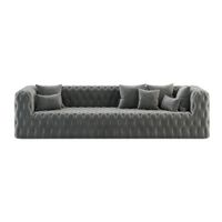Sofa 3 Cuerpos Aris Gris Oscuro CN
