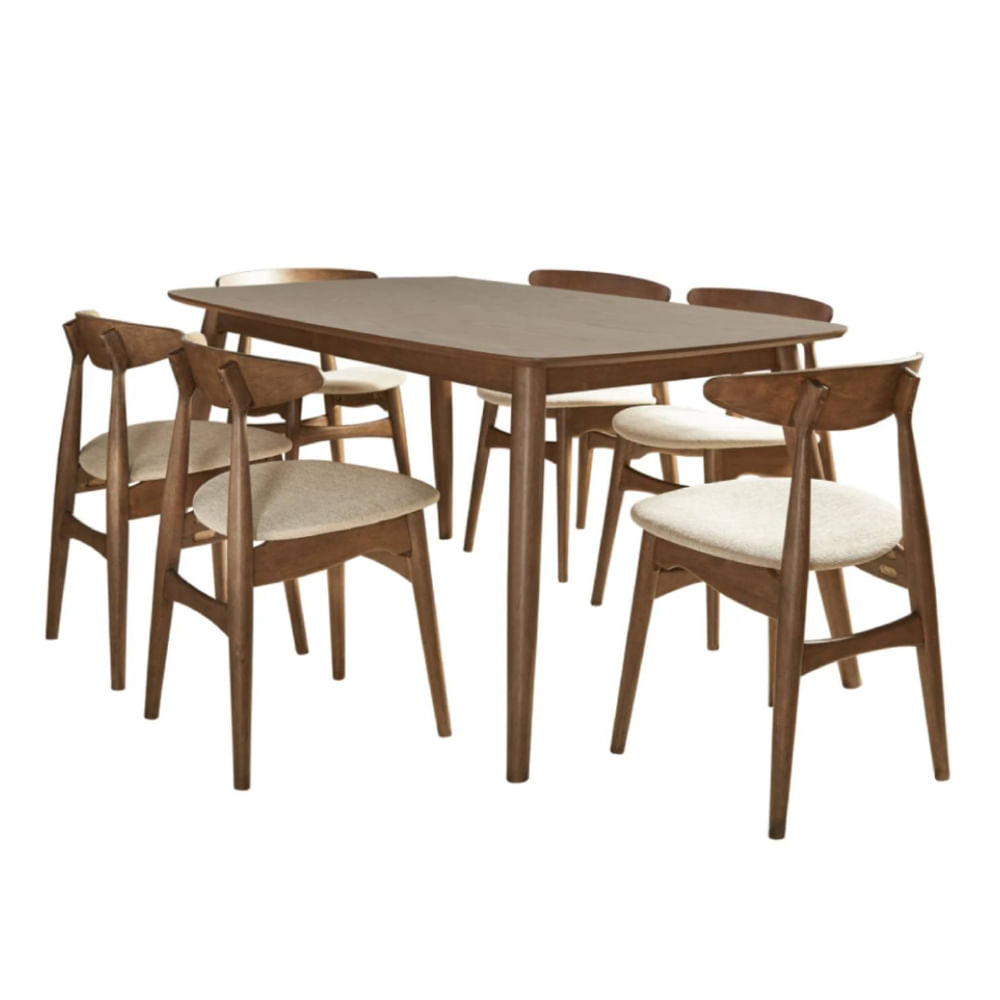 Comedor 6 Sillas Eny BeigeModel