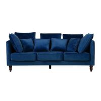 Sofa 3 Cuerpos Naomi Azul Noche Shego