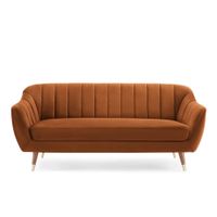 Sofa 3 Cuerpos Coralia Naranja Model