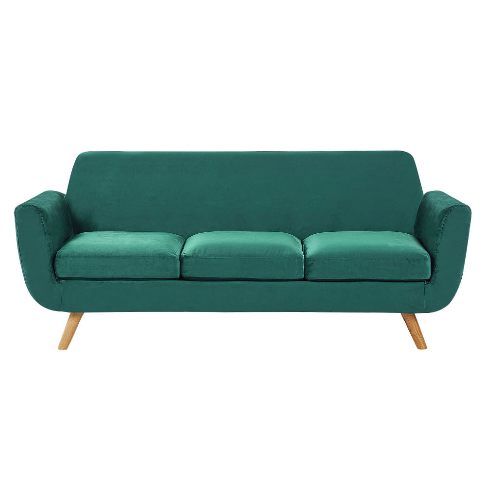 Sofa 3 Cuerpos Benz Verde Oscuro Shego