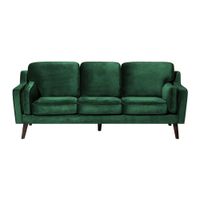 Sofa 3 Cuerpos Noutti Verde Oscuro Shego