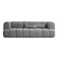 Sofa 3 Cuerpos Youseff Gris Claro Shego