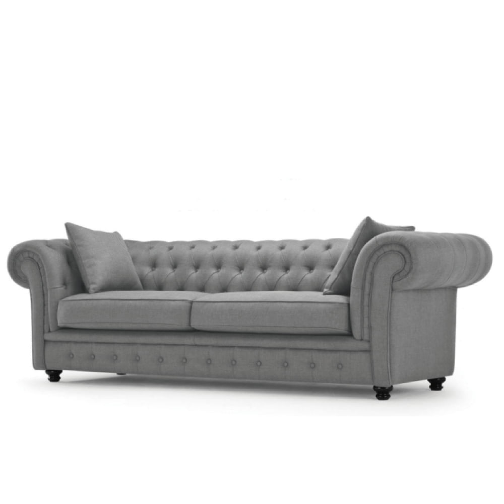 Sofa 3 Cuerpos Chester Gabriel Gris Pizarra Model