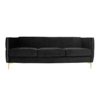 Sofa 3 Cuerpos Joseph Negro Model