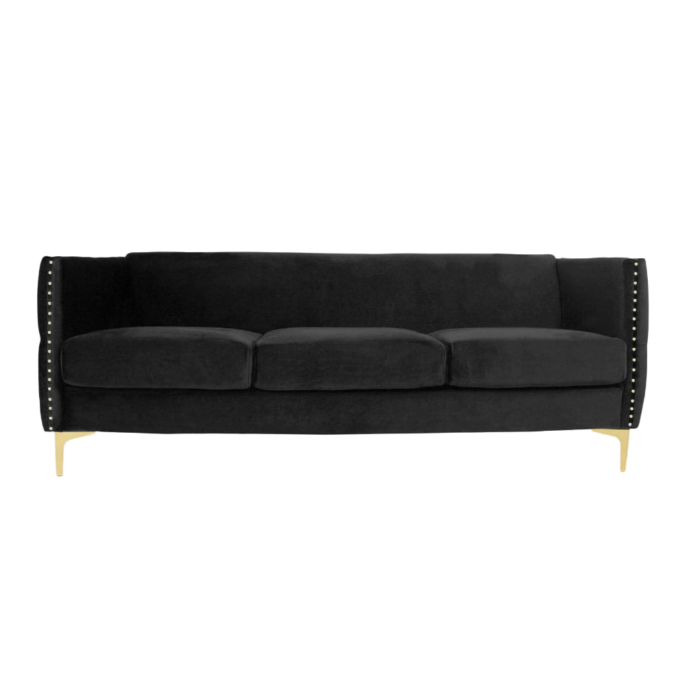 Sofa 3 Cuerpos Joseph Negro Model