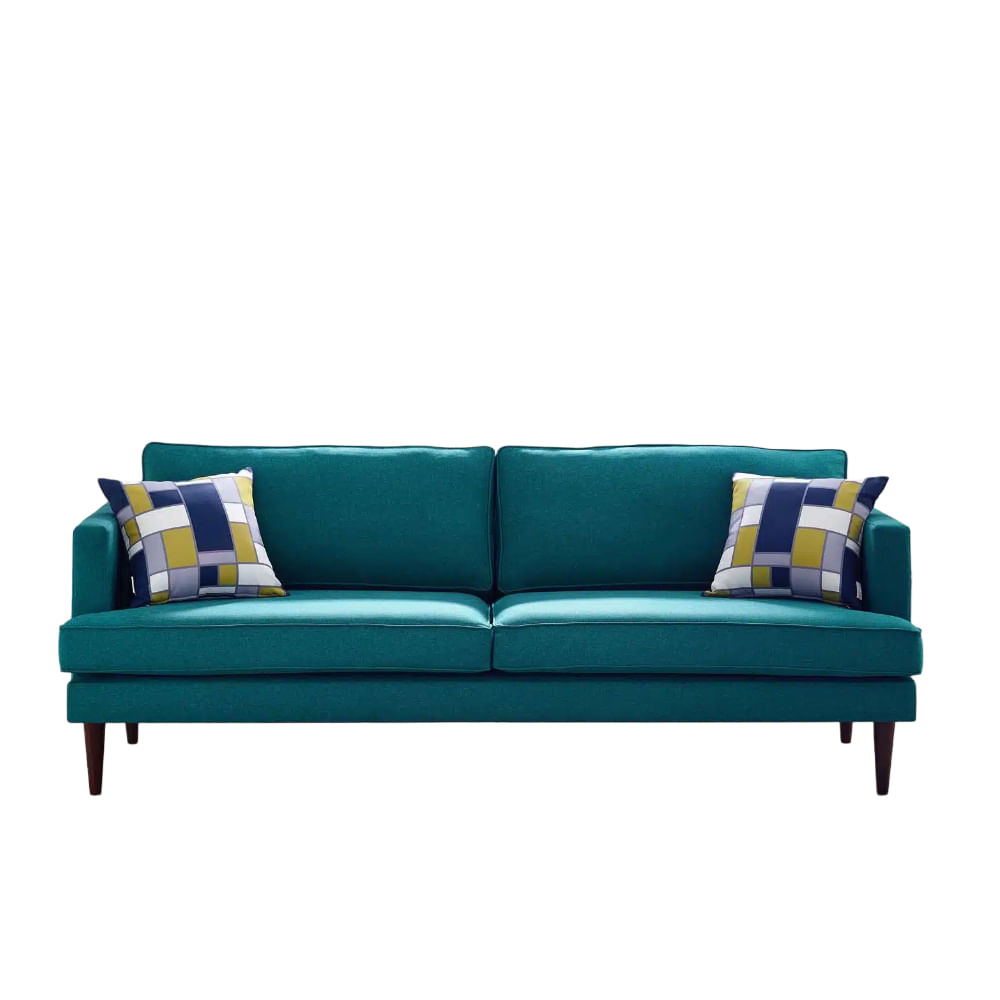 Sofa 3 Cuerpos Mendy Verde Oscuro Shego