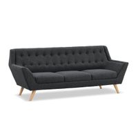 Sofa 3 Cuerpos Jorim Gris Oscuro Shego