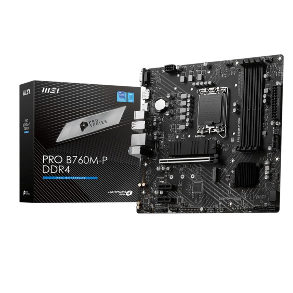 Motherboard MSI PRO B760M-P, Chipset Intel B760, LGA1700, HDMI, DP, VGA, mATX