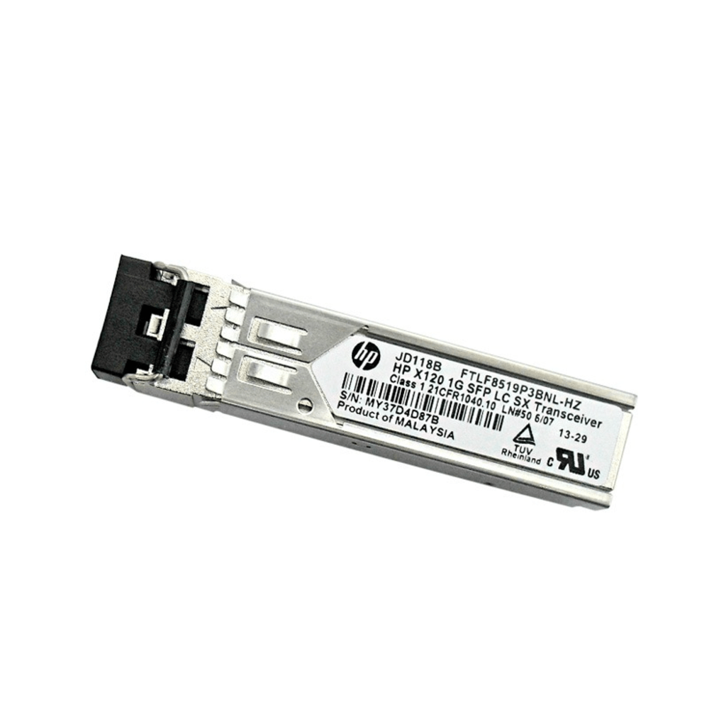 Módulo de transceptor HP X120, LC 1000Base-SX, SFP (mini-GBIC), 1Gbps