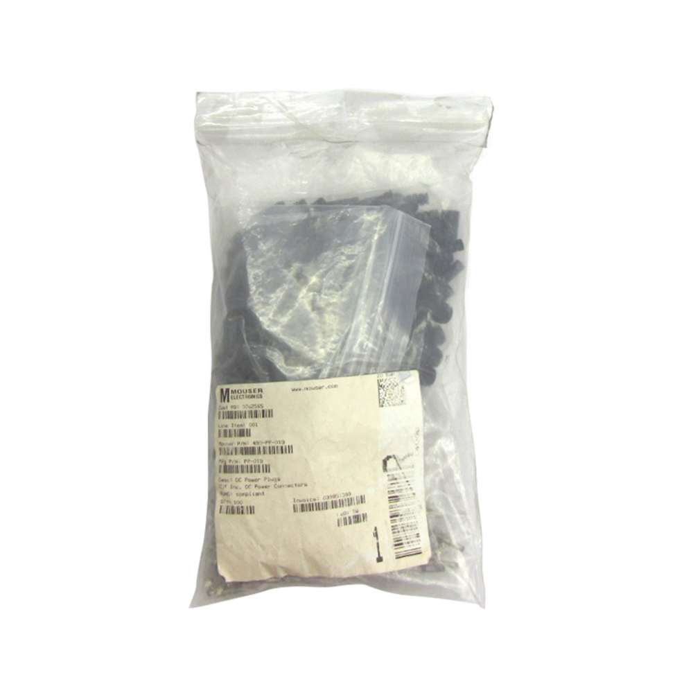 Conector Conectar CUI Inc. PP-019, 1.1 / 2.8 mm, Niquel, PVC, Negro, 100M Ohm, 16V/4A