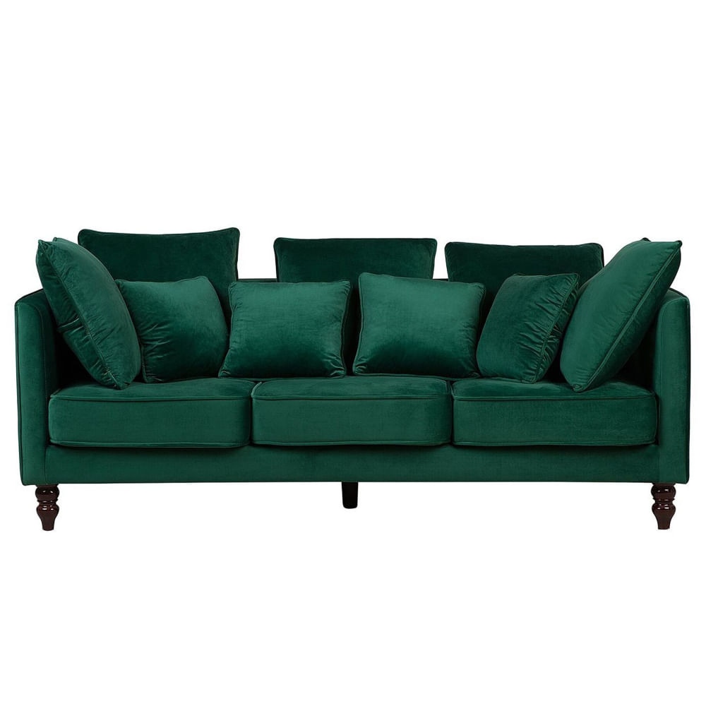Sofa 3 Cuerpos Naomi Verde Oscuro Shego