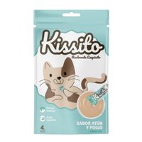 Alimento Húmedo para Gato KISSITO Snack Sabor Atún y Pollo Pouch 56g