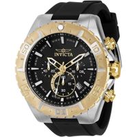 RELOJ AVIADOR PARA HOMBRE ACERO INOXIDABLE INVICTA | ORO / NEGRO