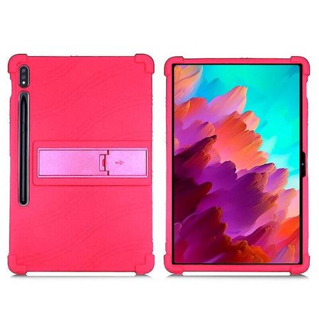 Funda Silicona Fucsia para tablet Samsung Galaxy Tab S7 FE