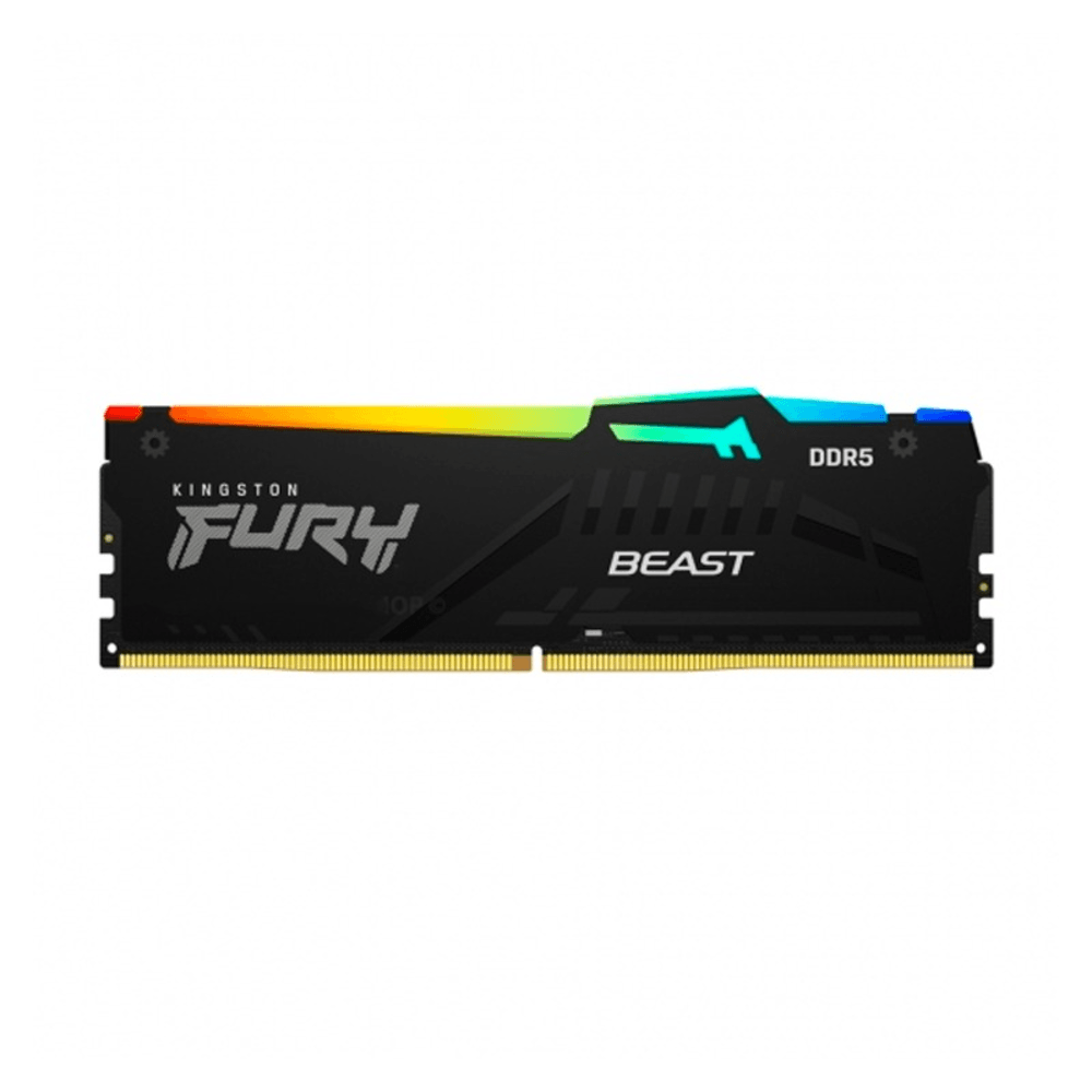 Memoria Kingston Fury Beast 8GB DDR5-5600MT/s PC5-44800 CL40, 1.25V, 288-Pin, XMP 3.0, RGB