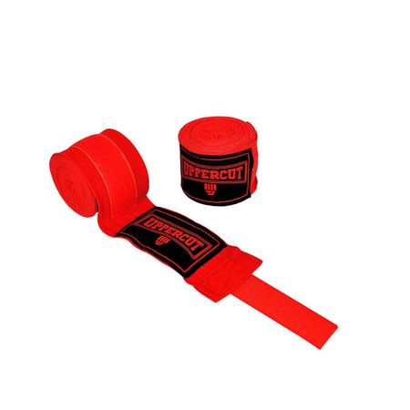 Vendas para box Uppurcut 5mts semi elásticas rojo
