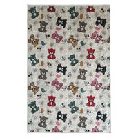 Alfombra Niños Ositos Pequeños 120 x 180cm Multicolor