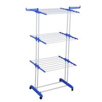 Tendedero De Ropa Plegable Multifuncional Perchero Rack 3 Niveles