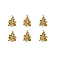NAVIDAD - Set de 6 pcs de Aros de servilletas modelo N10