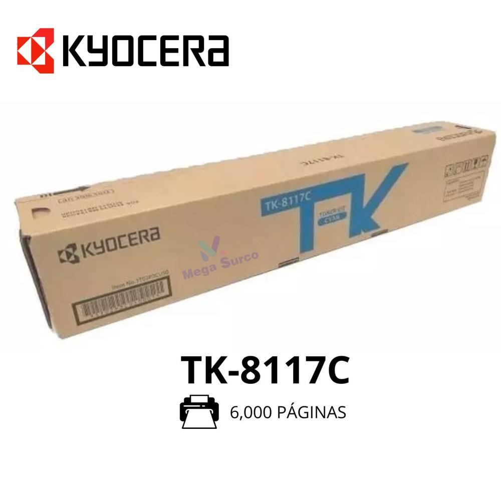 TONER KYOCERA TK-8117C CYAN 6000 PAGINAS ORIGINAL