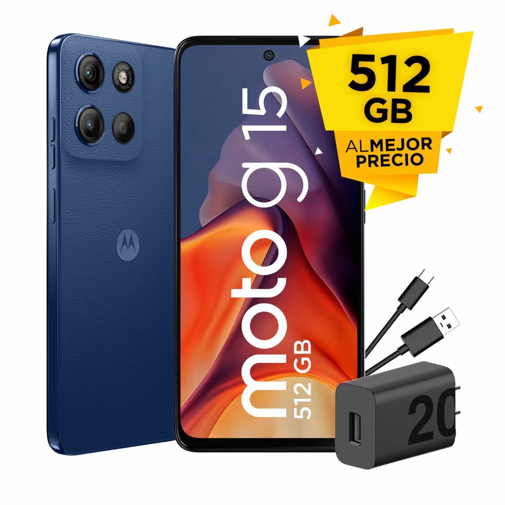 Celular 4G Motorola G15 XT2521-2 4GB 512GB 50MP Azul