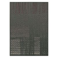 Alfombra Rectangular Luna Black Red 200 x 290cm Negro