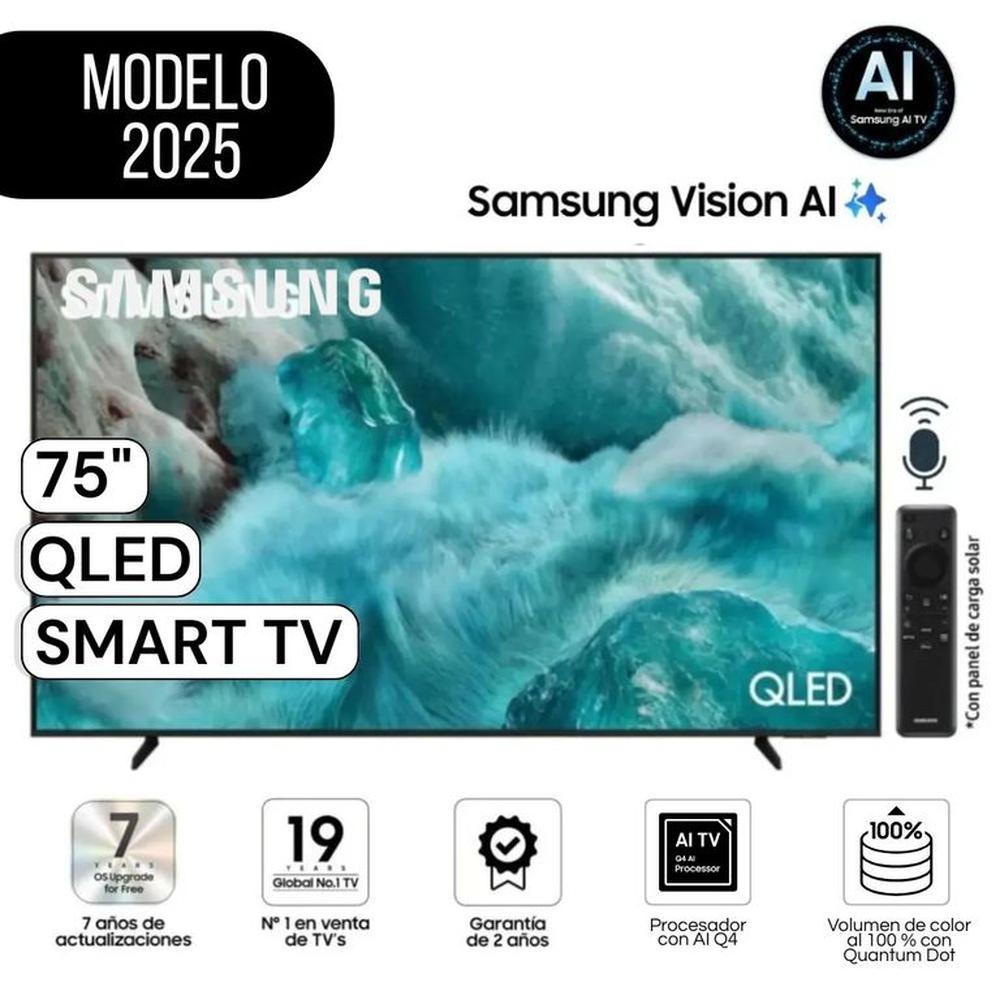 Televisor Samsung 75 Pulg. QLED QN75Q7FAAG Vision Ai Smart Tv Modelo 2025