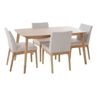 Comedor 4 Sillas Hendricks Blanco CN