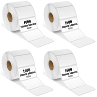 Etiqueta Termica Adhesiva 4x2cm Pack 4 Rollos