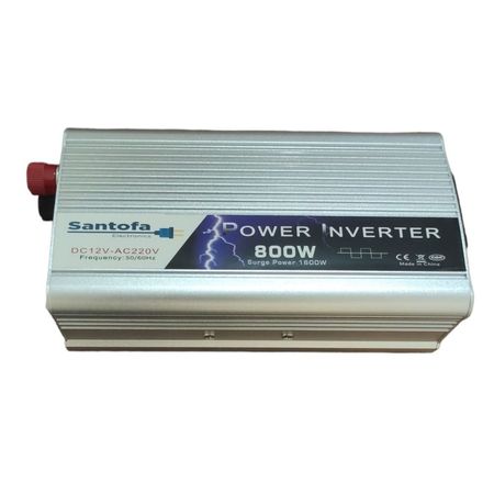 Inversor de Corriente 12v a 220v 1 USB 800w SANTOFA DC a AC