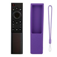 Control Remoto Con Voz Smart 4k Ws-2022+Funda Color Morado