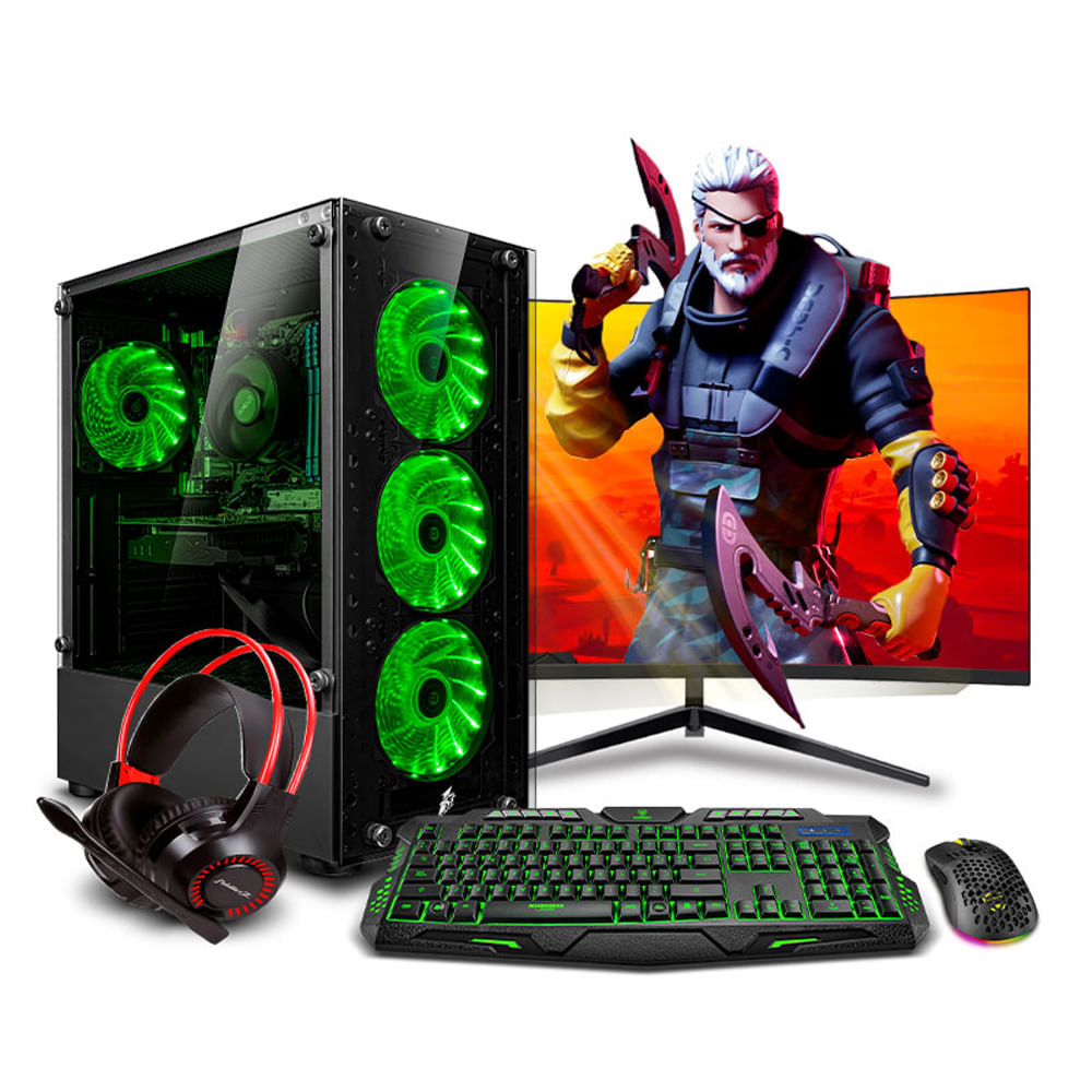 COMPUTADORA GAMER STORM GREEN PLUS RYZEN 7 5700G 32GB 500GB 24 RTX4060TI 8GB MI PC LISTA MIPCLISTA
