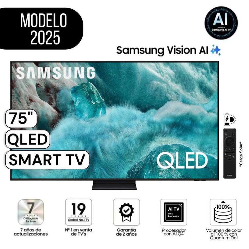 Televisor Samsung 75 Pulg. QLED QN75Q7F5AGXPE Vision Ai Smart Tv Modelo 2025