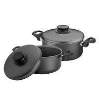 Juego de ollas de Aluminio París Negro x 2 piezas - 75286026