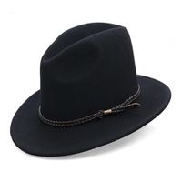 Sombrero Vaquero Unisex de Pana Negro  59cm
